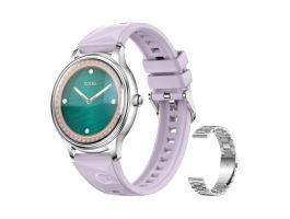 Colmi L28 okosóra (ezüst-lila + ezüst acél szíj) (L28 SILVER-PURPLE)
